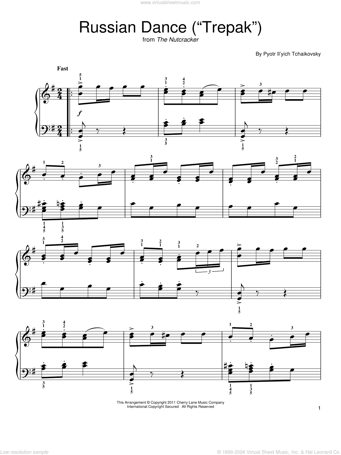 Russian Dance (Trepak) (from The Nutcracker)