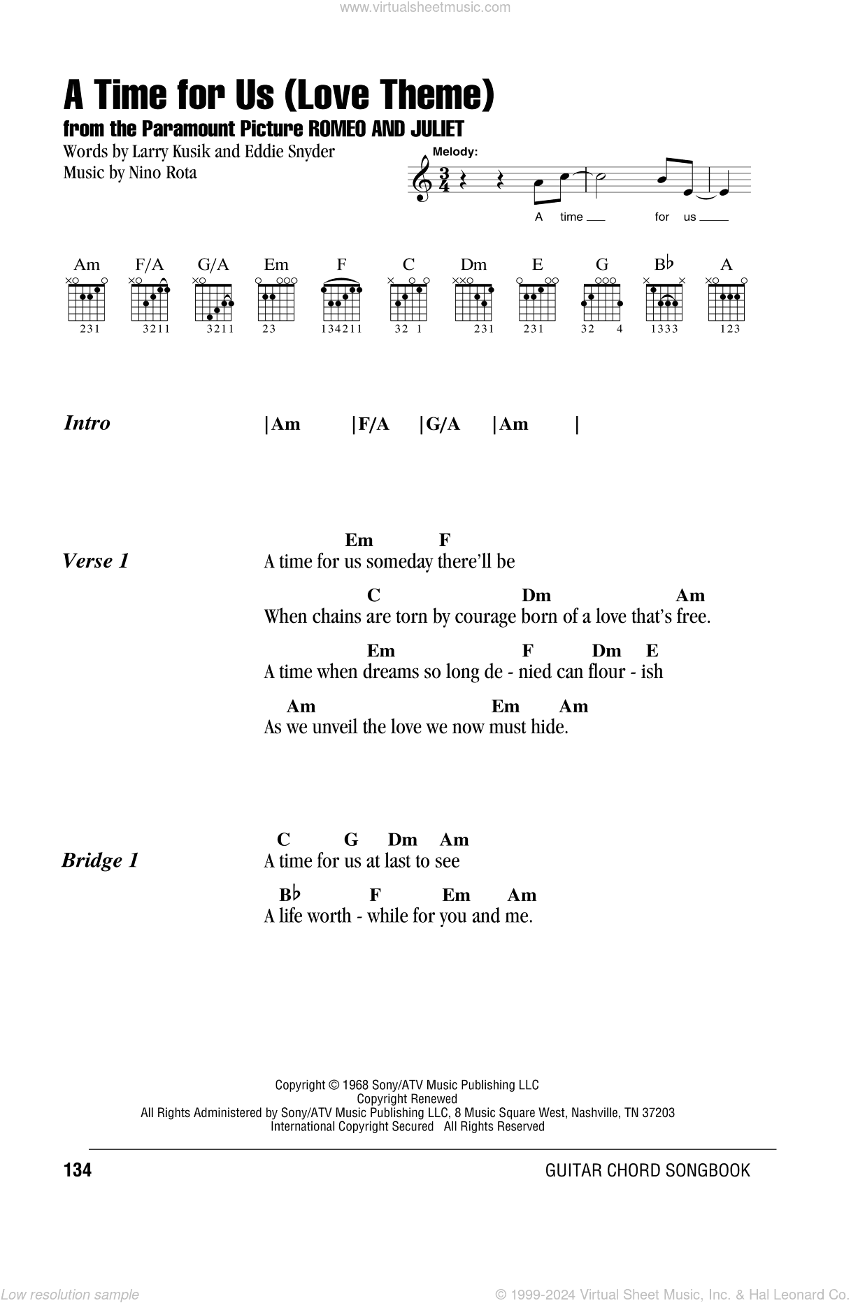 A Time For Us (Love Theme)