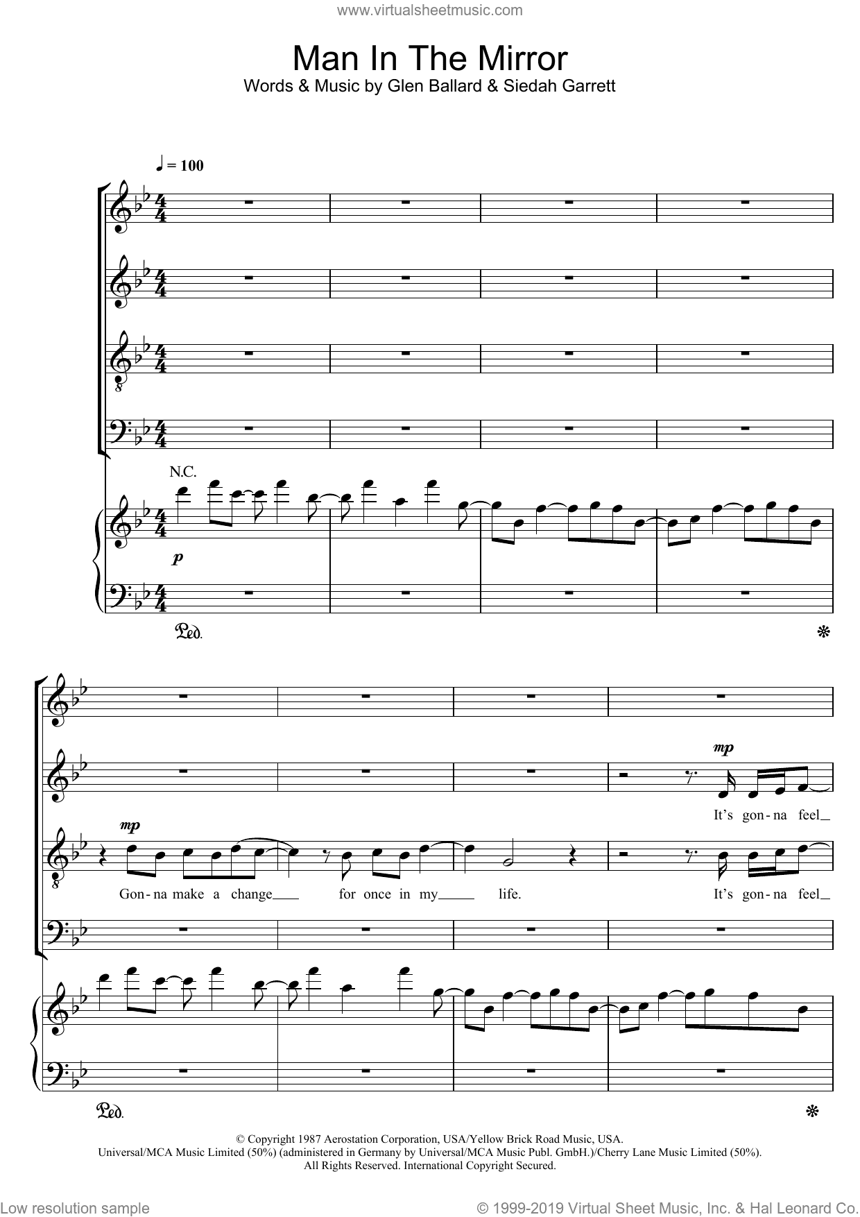 Man In The Mirror (arr. Jonathan Wikeley)