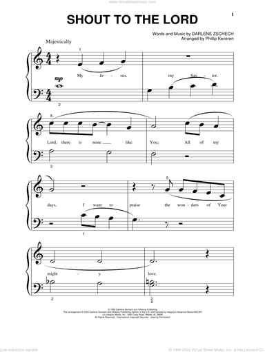 Shout To The Lord (arr. Phillip Keveren)