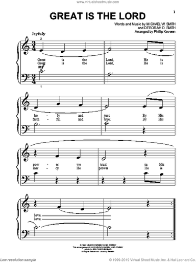 Great Is The Lord (arr. Phillip Keveren)