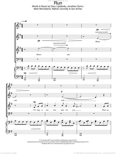 Run (arr. Jeremy Birchall)