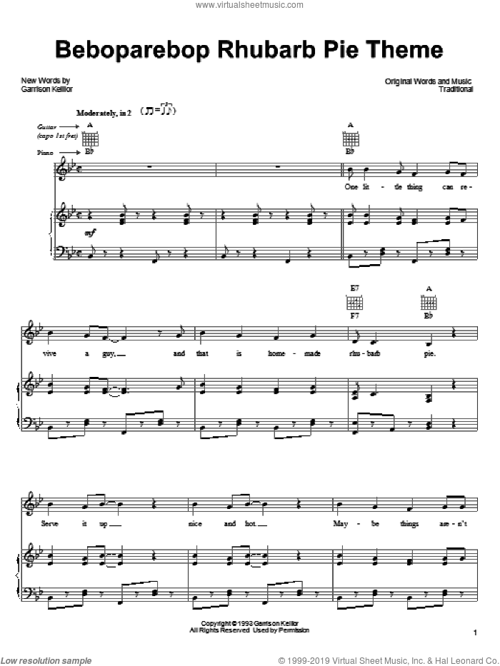 Beboparebop Rhubarb Pie Theme