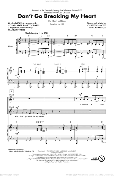 Don't Go Breaking My Heart (arr. Mark Brymer)