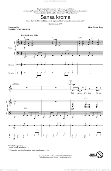 Sansa Kroma (arr. Cristi Cary Miller)