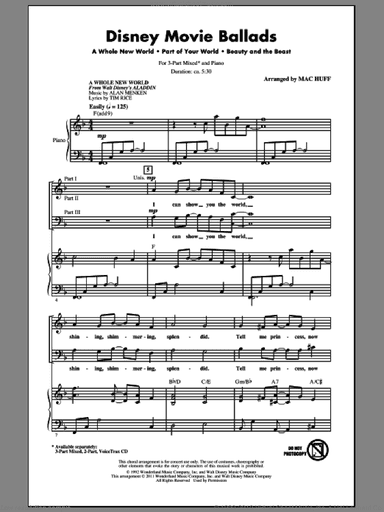 Disney Movie Ballads (Medley) (arr. Mac Huff)