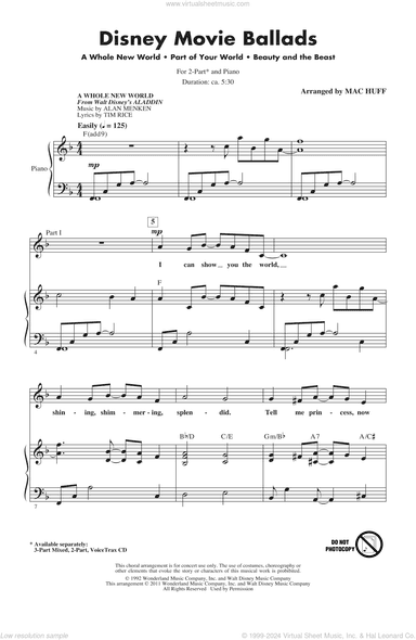 Disney Movie Ballads (Medley) (arr. Mac Huff)