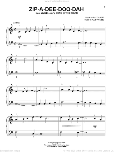 Zip-A-Dee-Doo-Dah (from Song Of The South)
