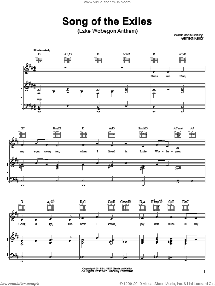 Song Of The Exiles