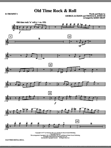 Old Time Rock and Roll (complete set of parts)