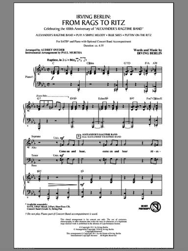 Irving Berlin: From Rags To Ritz (Medley)