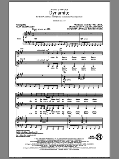 Dynamite (arr. Alan Billingsley)