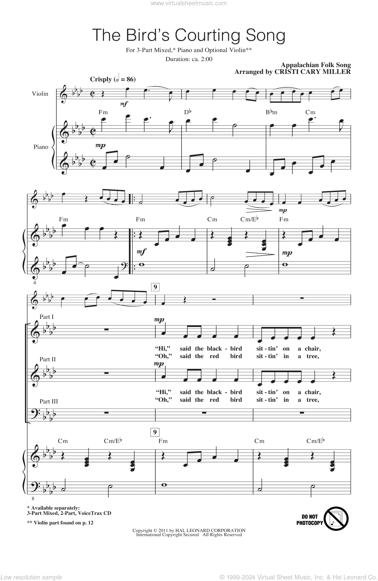 The Bird's Courting Song