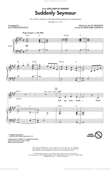 Suddenly Seymour (from Little Shop of Horrors) (arr. Alan Billingsley)