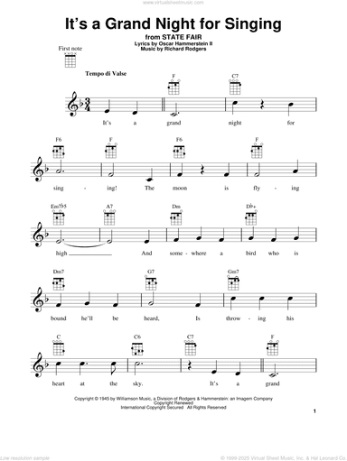 It's A Grand Night For Singing