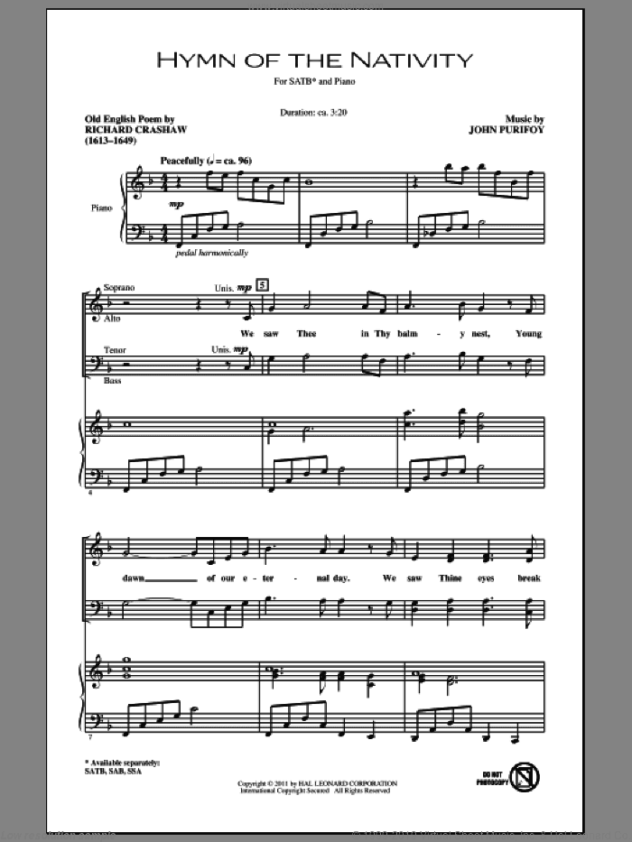 Hymn Of The Nativity