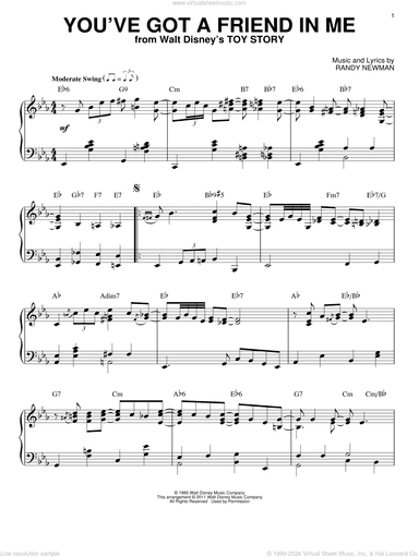 You've Got A Friend In Me [Jazz version] (from Toy Story) (arr. Brent Edstrom)