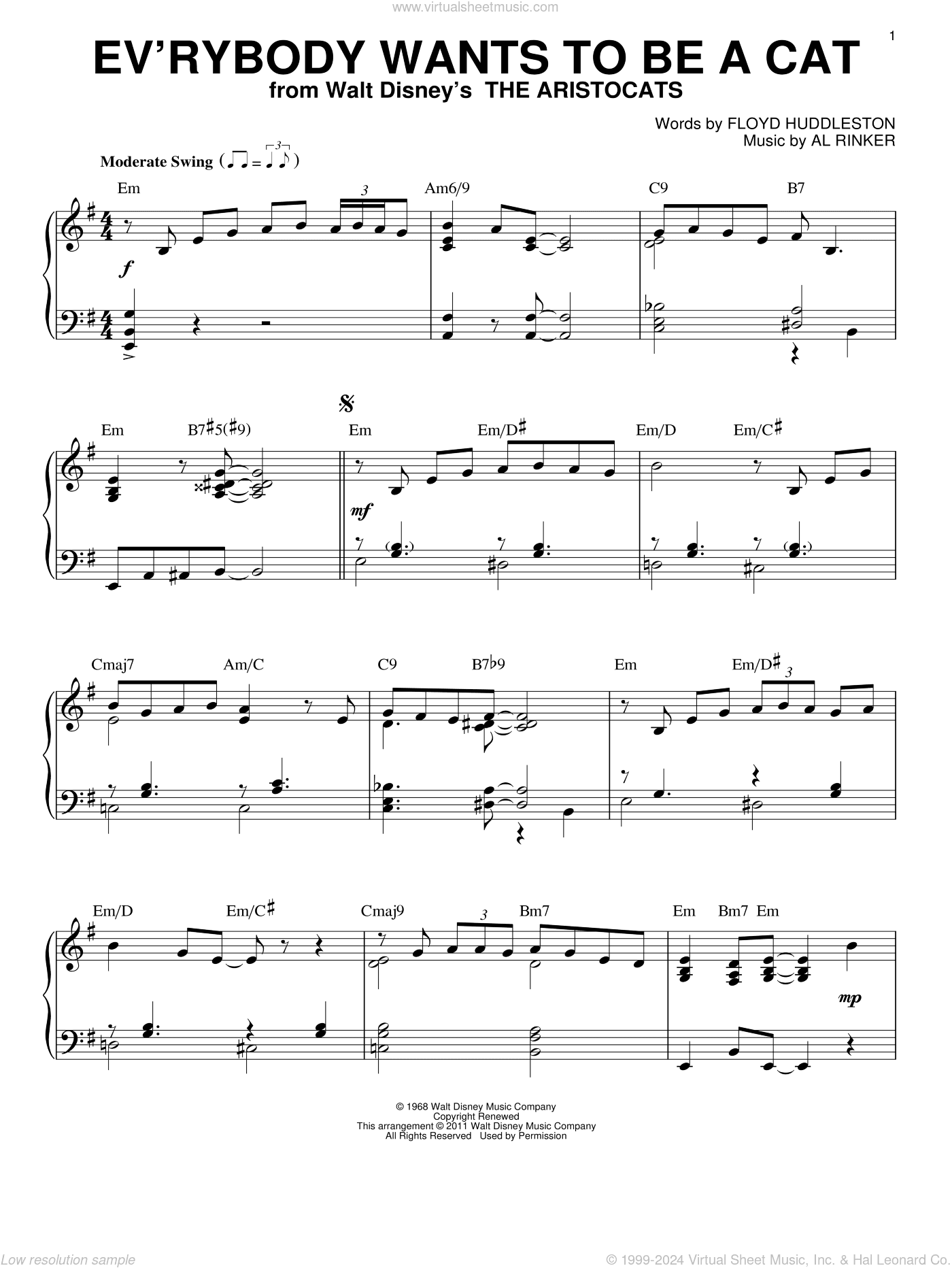 Ev'rybody Wants To Be A Cat [Jazz version] (arr. Brent Edstrom)