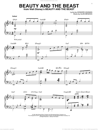 Beauty And The Beast [Jazz version] (arr. Brent Edstrom)