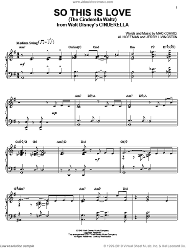 So This Is Love (from Cinderella) [Jazz version] (arr. Brent Edstrom)