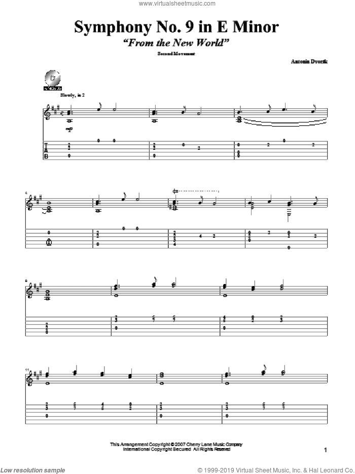 Symphony No. 9 In E Minor (From The New World), Second Movement Excerpt