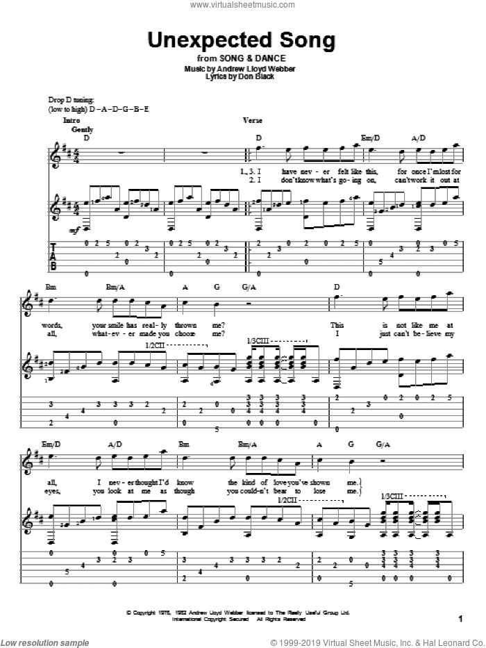 Unexpected Song (from Song and Dance)