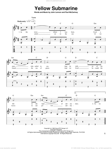 Yellow Submarine, (intermediate)