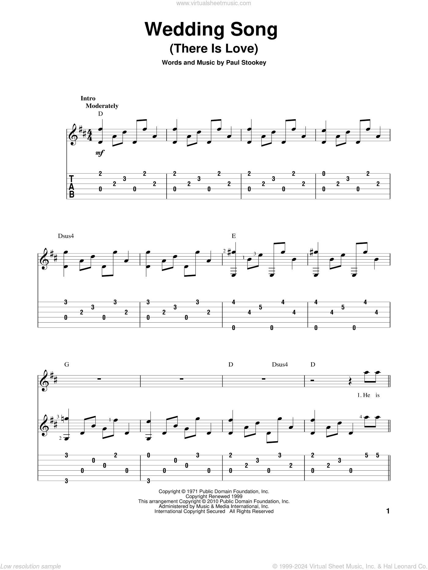 Wedding Song (There Is Love)