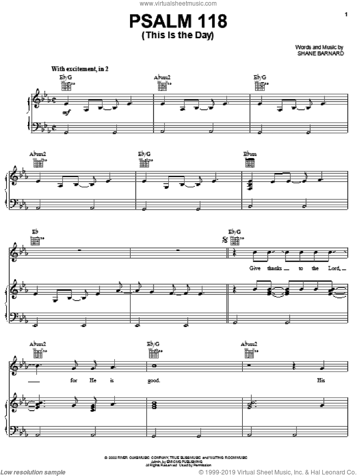 Psalm 118 (This Is The Day)