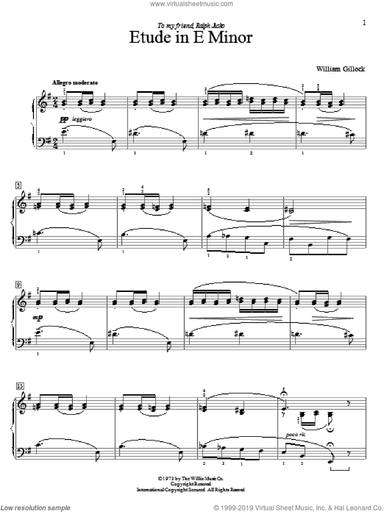 Etude In E Minor