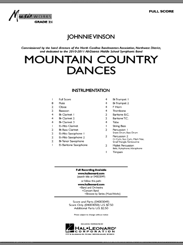 Mountain Country Dances (COMPLETE)