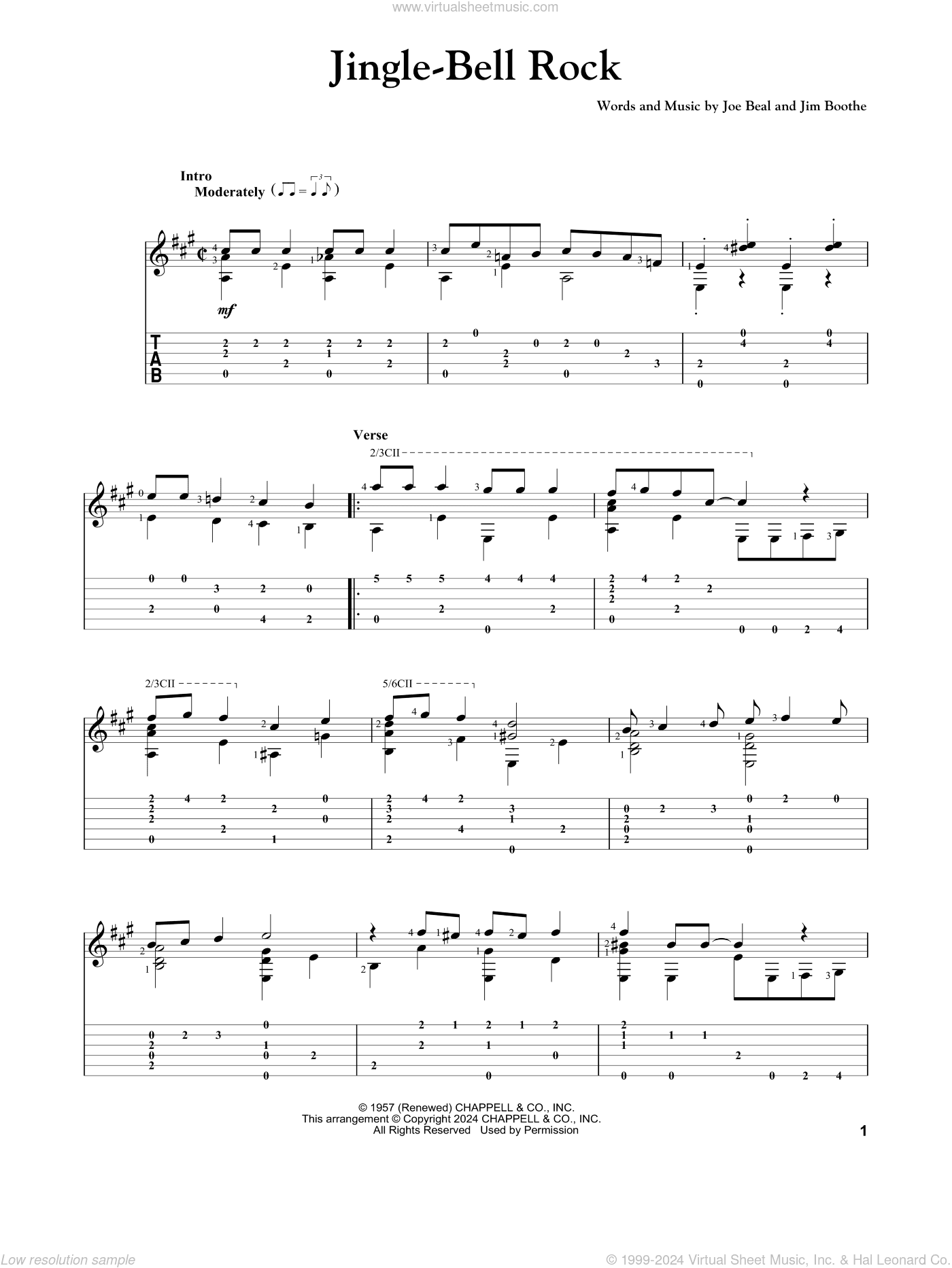 Jingle-Bell Rock, (intermediate)
