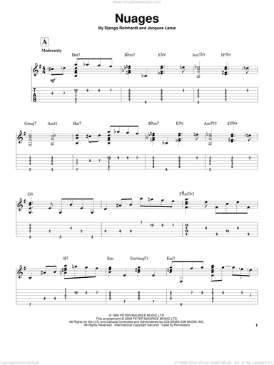 Nuages, (intermediate)