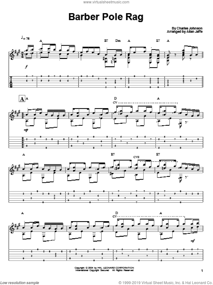 Barber Pole Rag