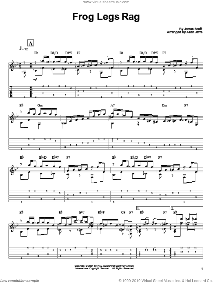 Frog Legs Rag
