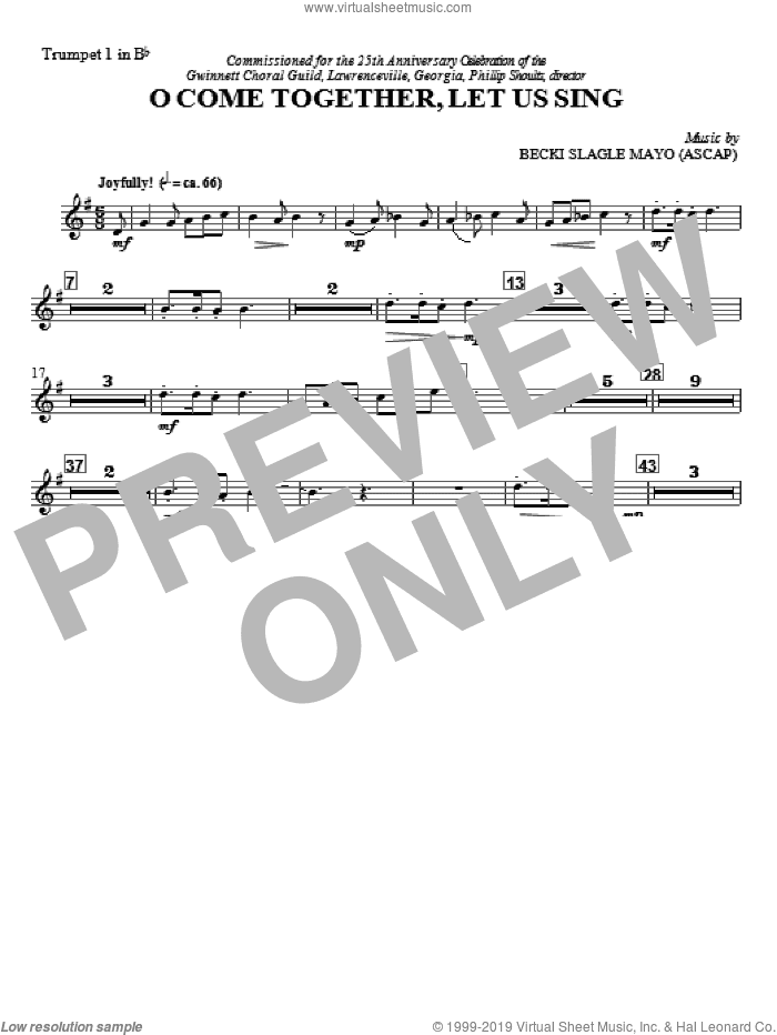 O Come Together, Let Us Sing (complete set of parts)