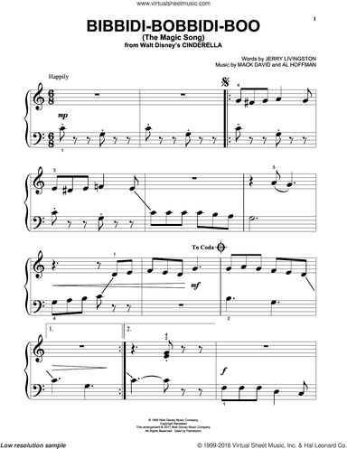 Bibbidi-Bobbidi-Boo (The Magic Song) (from Cinderella)