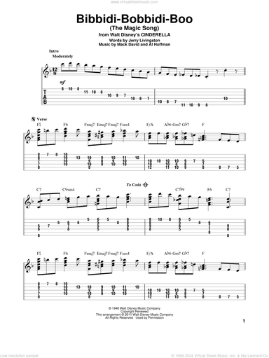 Bibbidi-Bobbidi-Boo (The Magic Song) (from Cinderella)