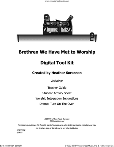 Brethren We Have Met To Worship