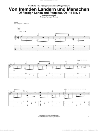 Von Fremden Landern Und Menschen (Of Foreign Lands and Peoples), Op. 15 No. 1