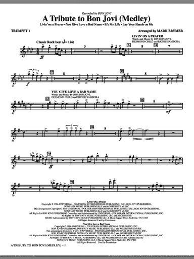 A Tribute To Bon Jovi (Medley) (complete set of parts)