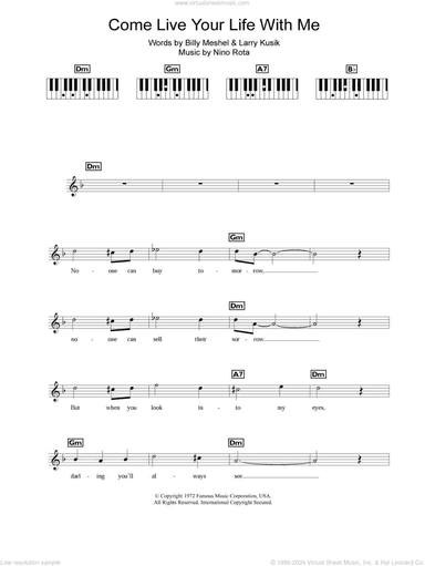 Come Live Your Life With Me (The Godfather Waltz)
