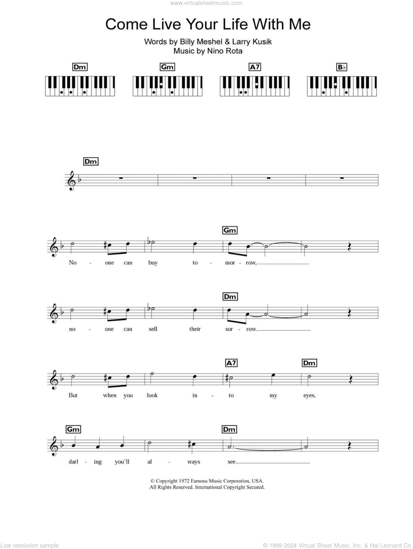 Come Live Your Life With Me (The Godfather Waltz)