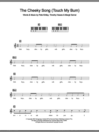The Cheeky Song (Touch My Bum)