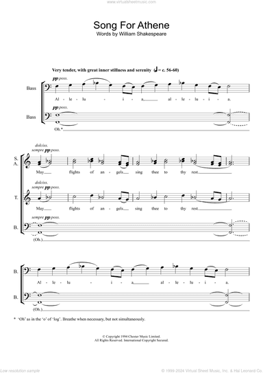 Song For Athene
