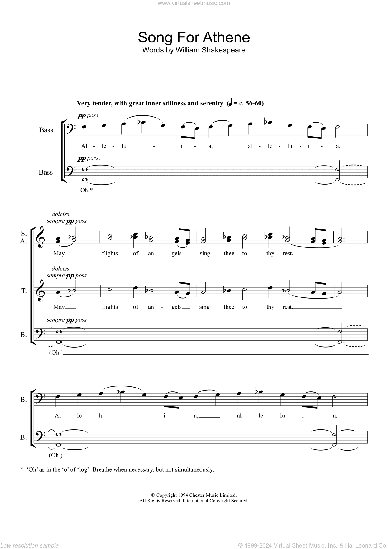 Song For Athene