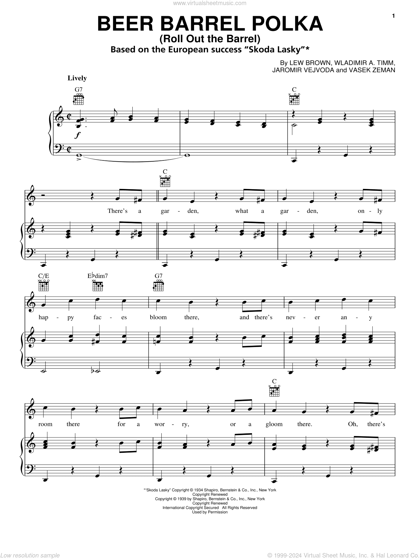 Beer Barrel Polka (Roll Out The Barrel)