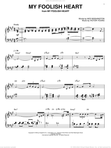My Foolish Heart (arr. Bill Boyd)