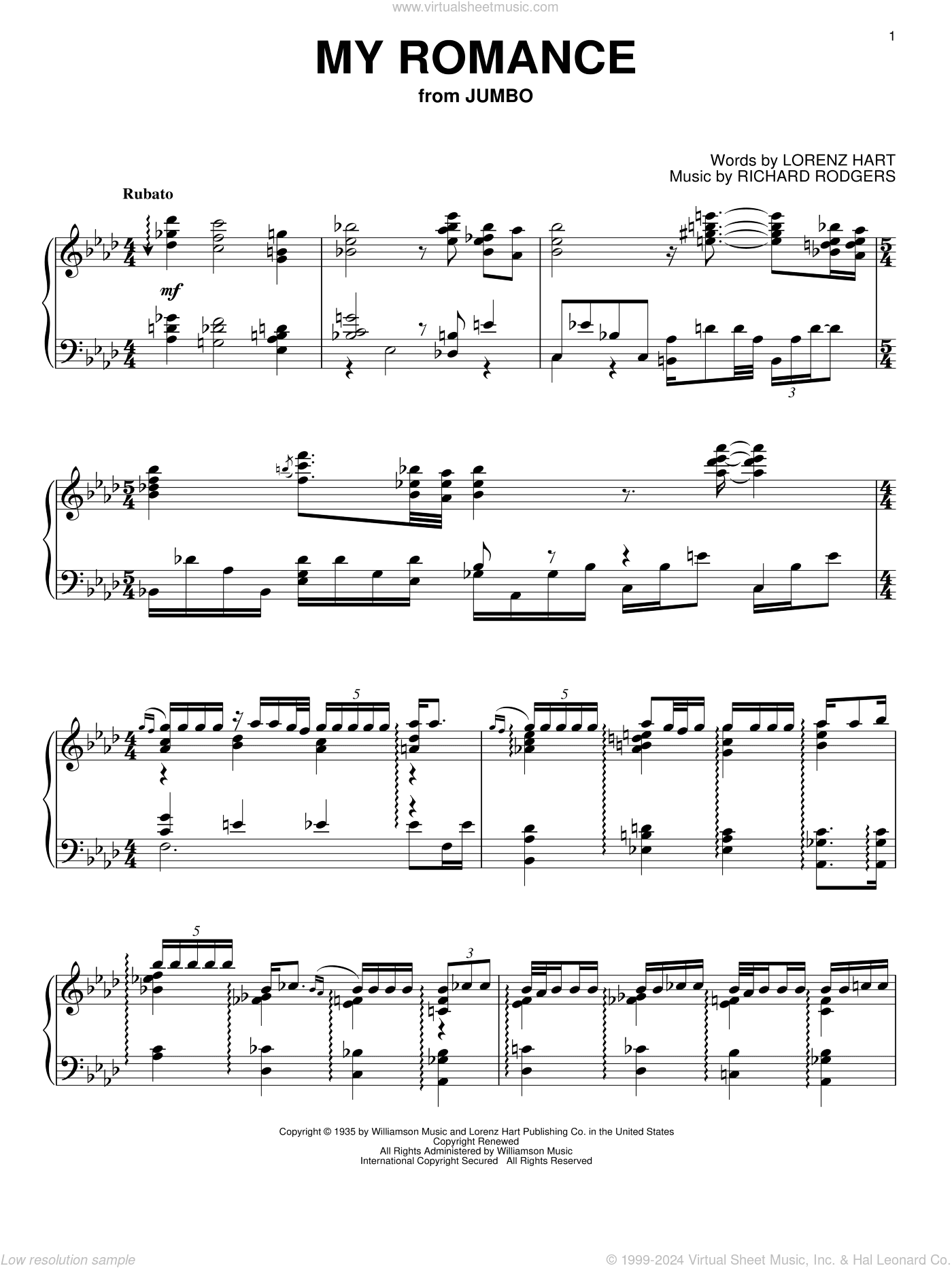 My Romance (arr. Brent Edstrom) [Jazz version]