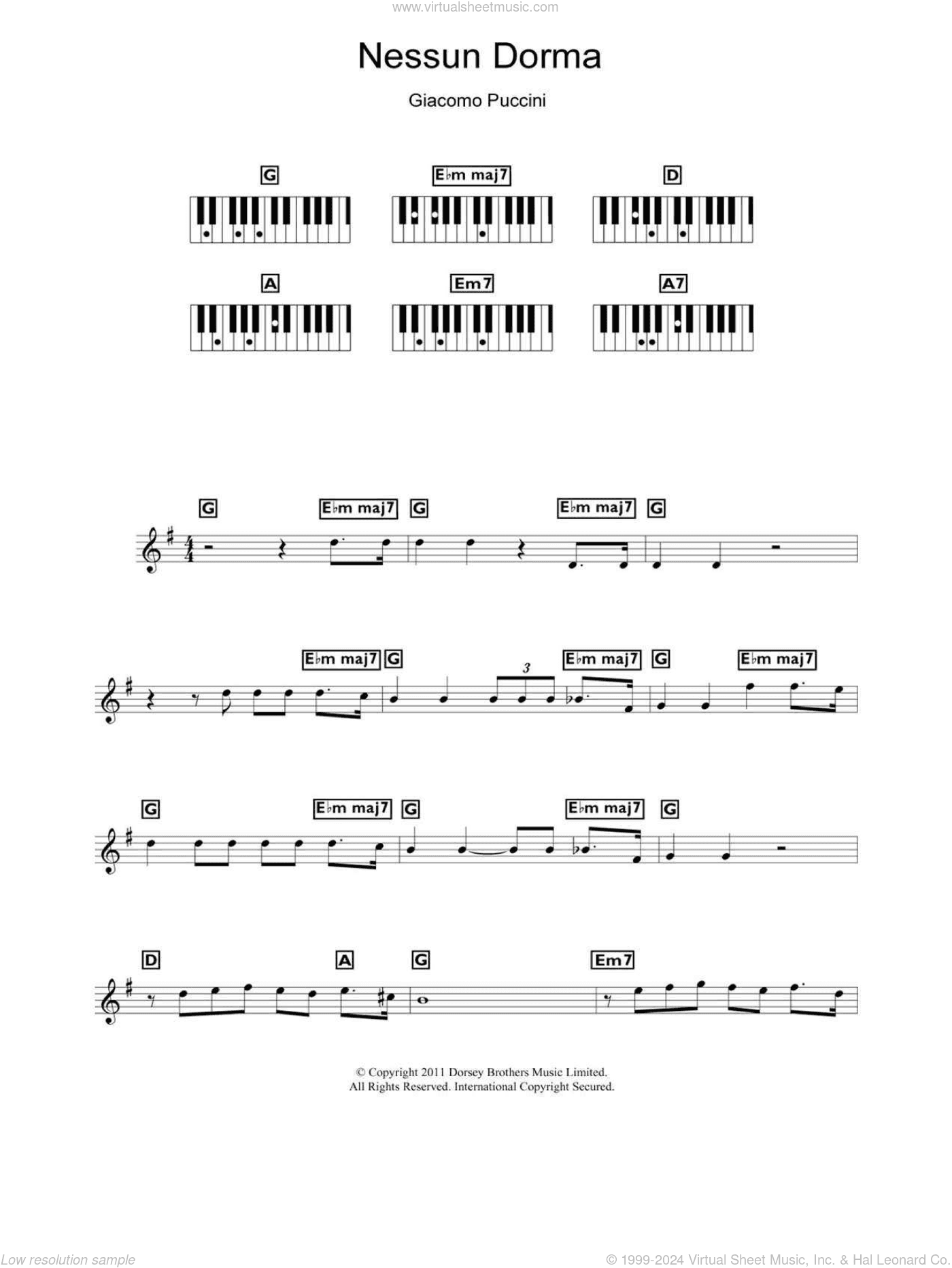 Nessun Dorma (from Turandot)